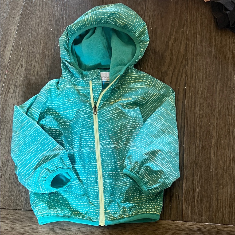 Columbia Kids Jacket in Teal and Yellow